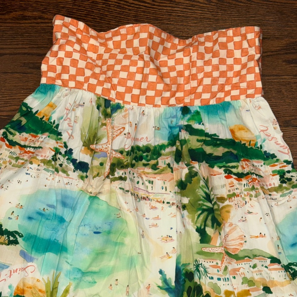 Celandine Strapless Patterned Bubble Mini Dress - Picture 3 of 13